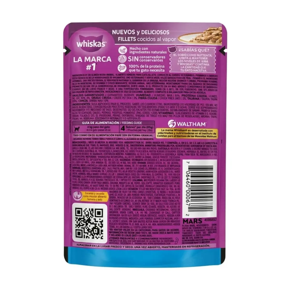 Alimento para gatos sabor a pavo Whiskas (85 g / 2.99 oz) - Thumbnail 2