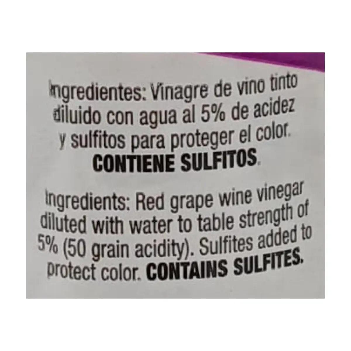 Vinagre de vino tinto Proluxsa (473 ml) - Thumbnail 2