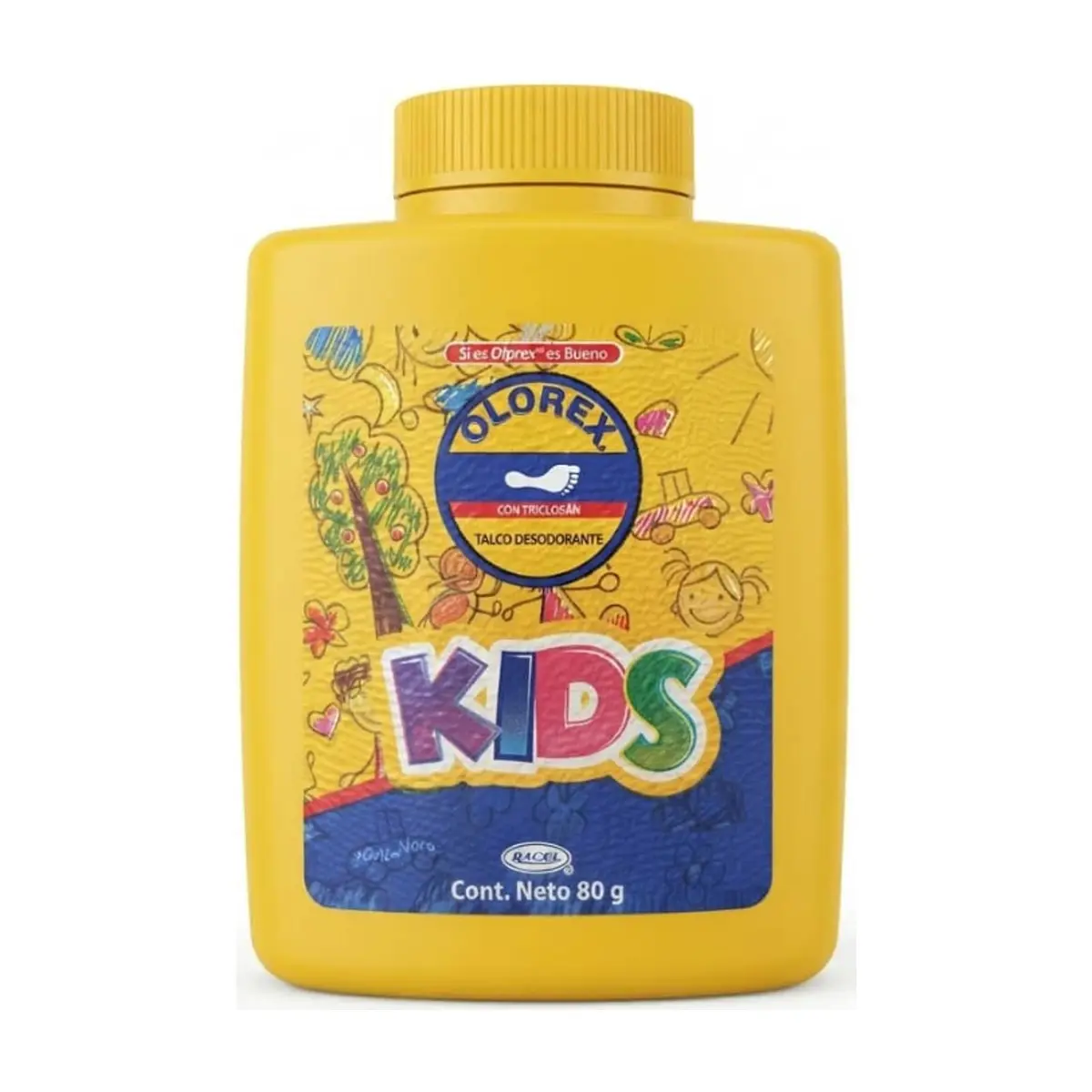 Talco desodorante infantil para pies con triclosán Olorex (80 g / 2.82 oz) - Miniatura 1