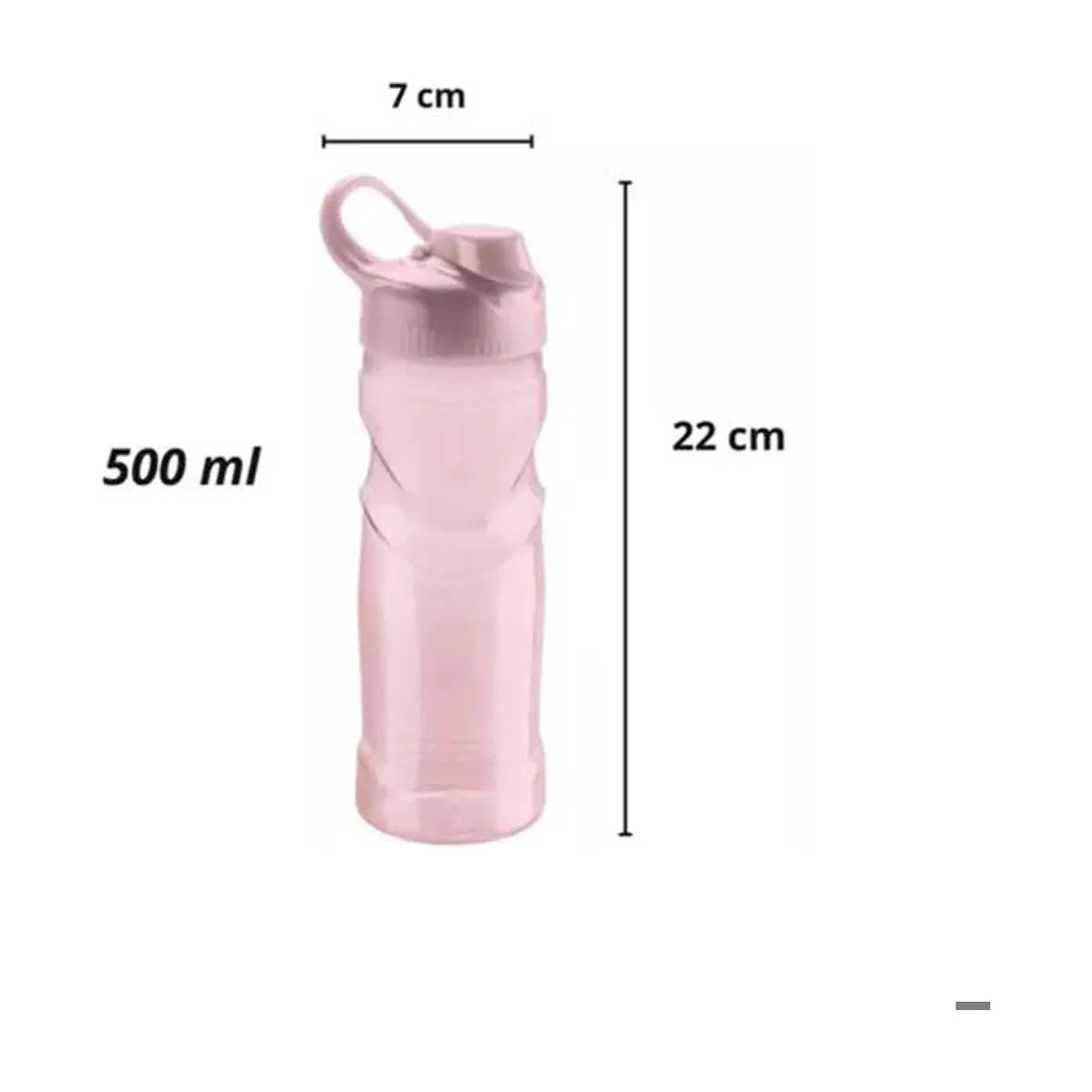 Botella deportiva de plástico de 500 ml SR91/551 Sanremo - Thumbnail 2