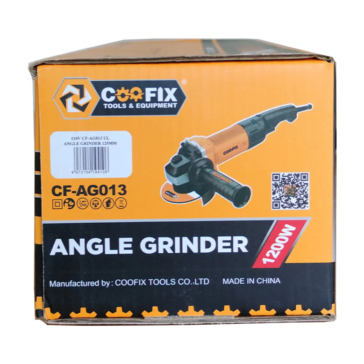 Pulidora - esmeril angular - de 125 mm / 1200 W Coofix CF-AG013 - Thumbnail 3