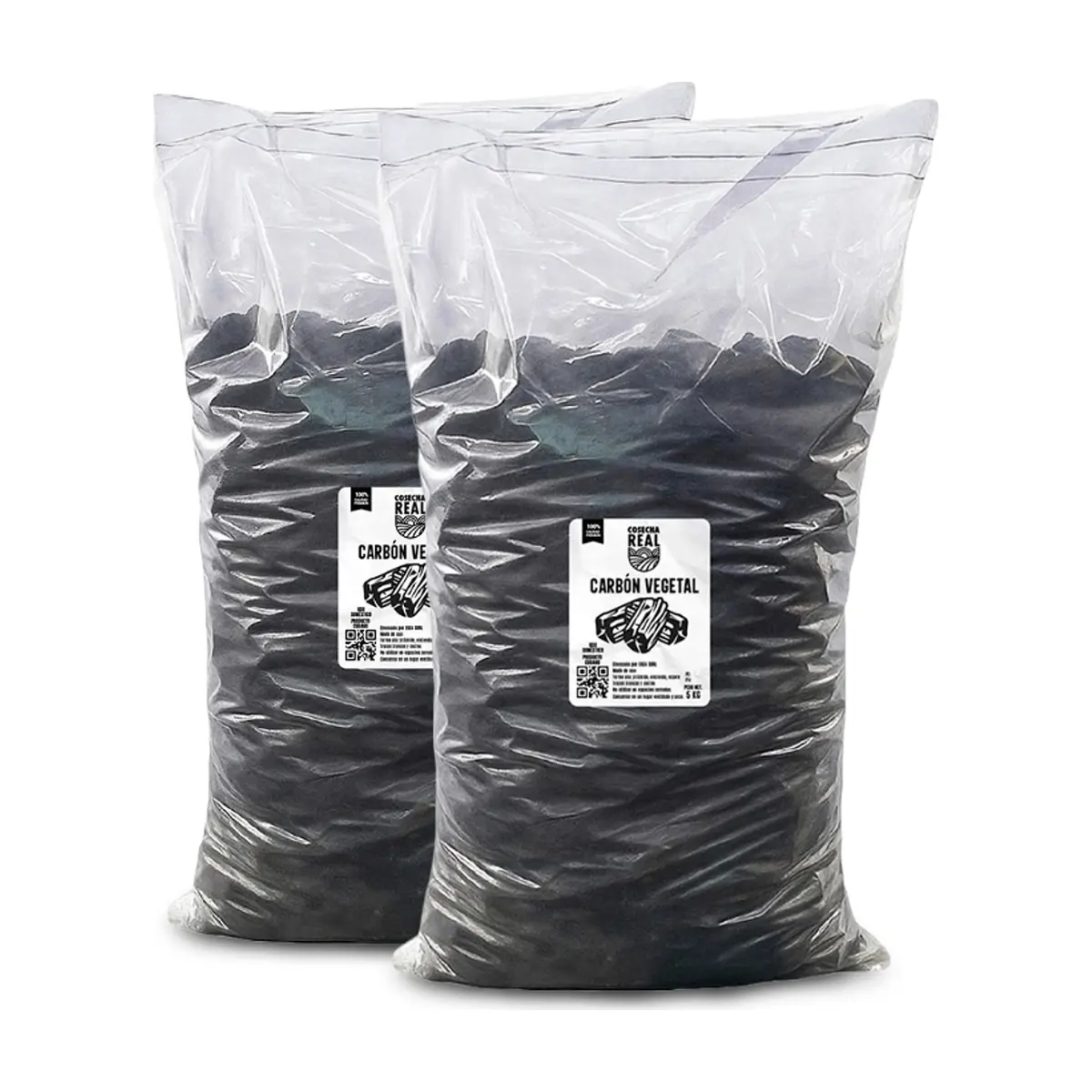 Carbón vegetal Cosecha Real (2 x 5 kg / 11 lb)