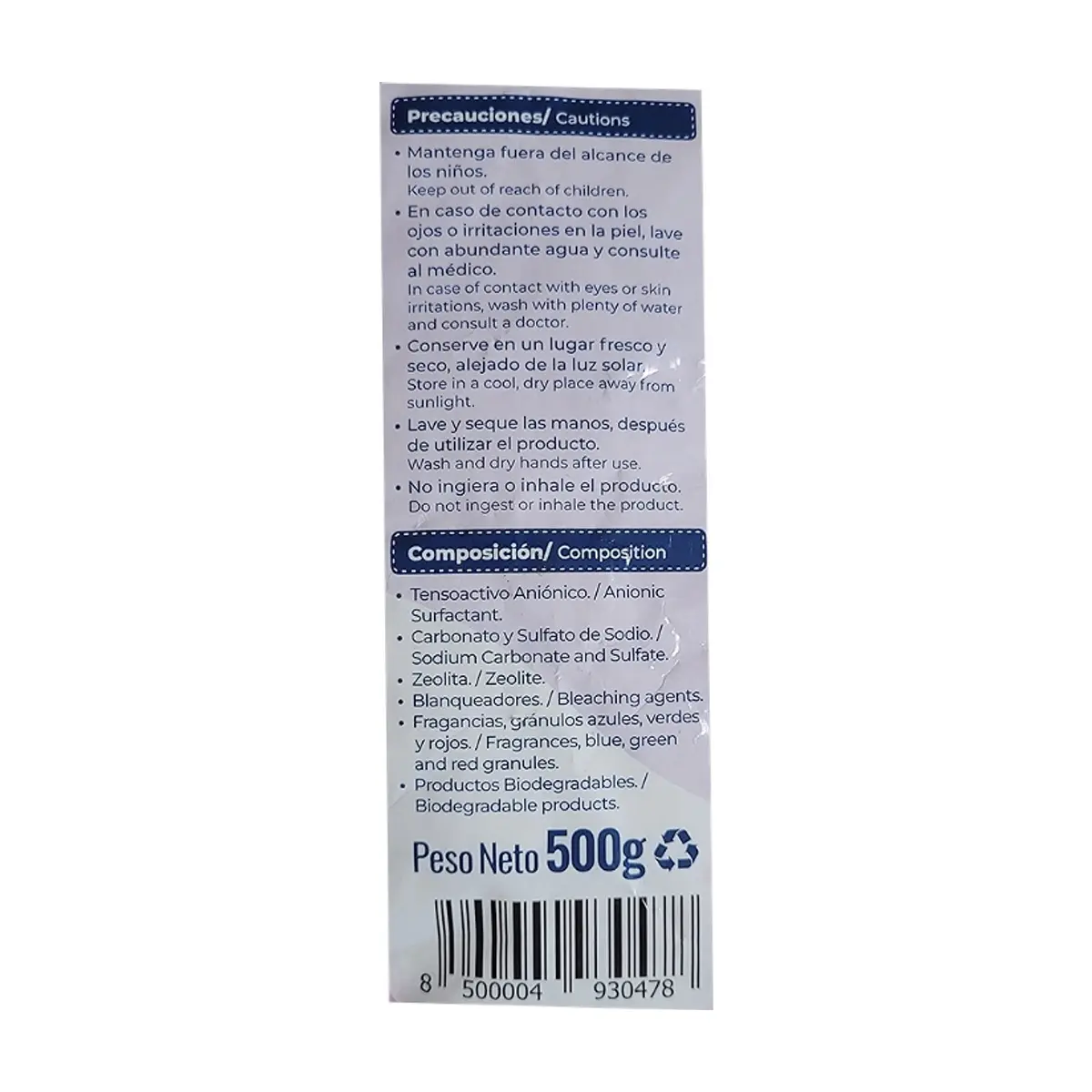 Detergente en polvo multiusos fragancia lavanda Defá (500 g / 1.1 lb) - Thumbnail 3
