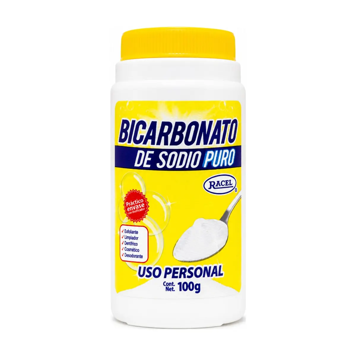 Bicarbonato de sodio puro Racel (100 g / 3.53 oz) - Miniatura 1