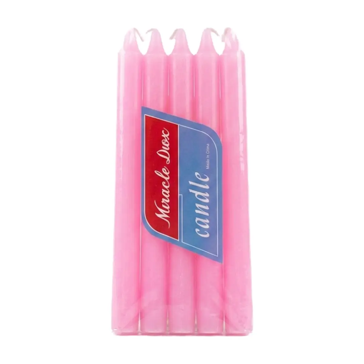 Velas color rosa Miracle Diox (10 U)