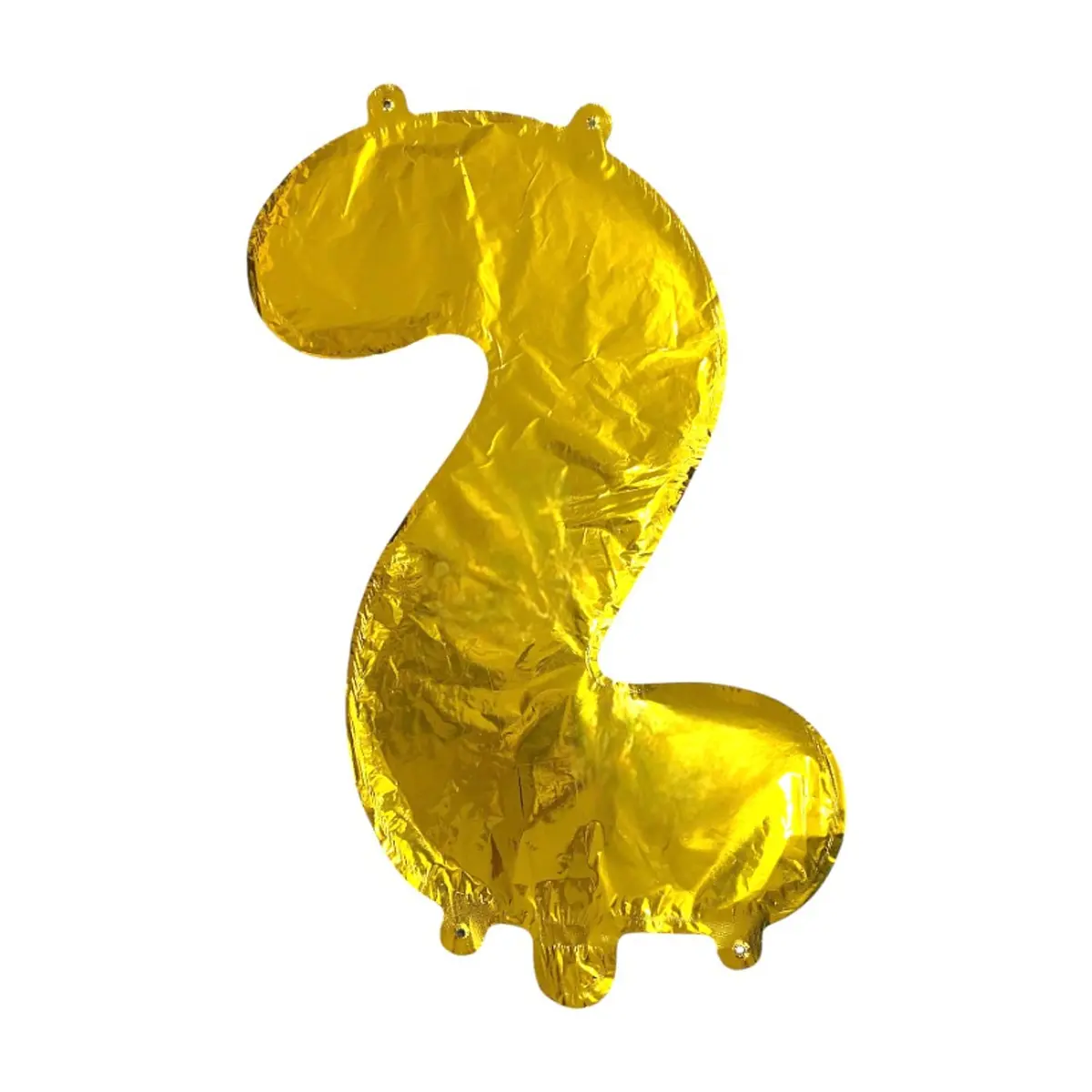 Globo dorado Número 2 Balloon (16 pulgadas) - Thumbnail 3