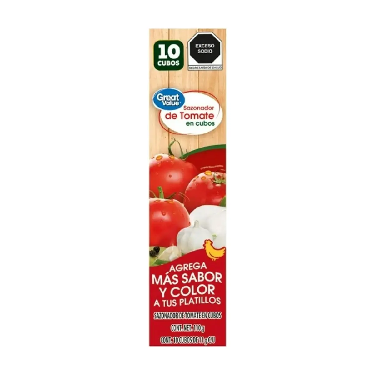 Sazonador de tomate en cubos Great Value (110 g / 3.88 oz)