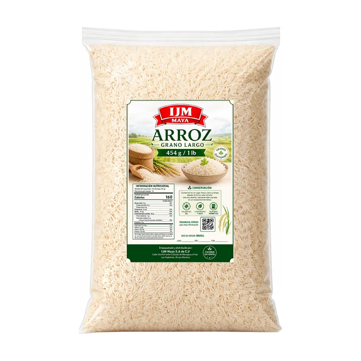 Arroz grano largo IJM Maya (454 g / 1 lb)