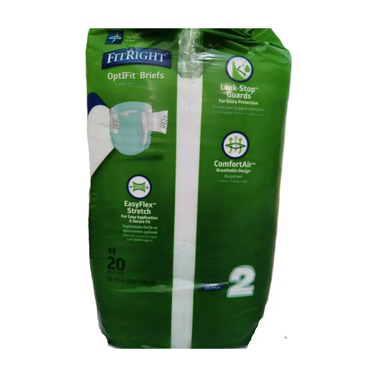 Culeros desechables para adultos FitRight talla L/XL/XXL (20 U) - Thumbnail 3