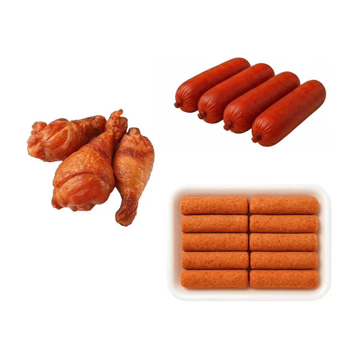 Chorizos rojos + muslos de pollo al carbon + croquetas de jamon - Thumbnail 2