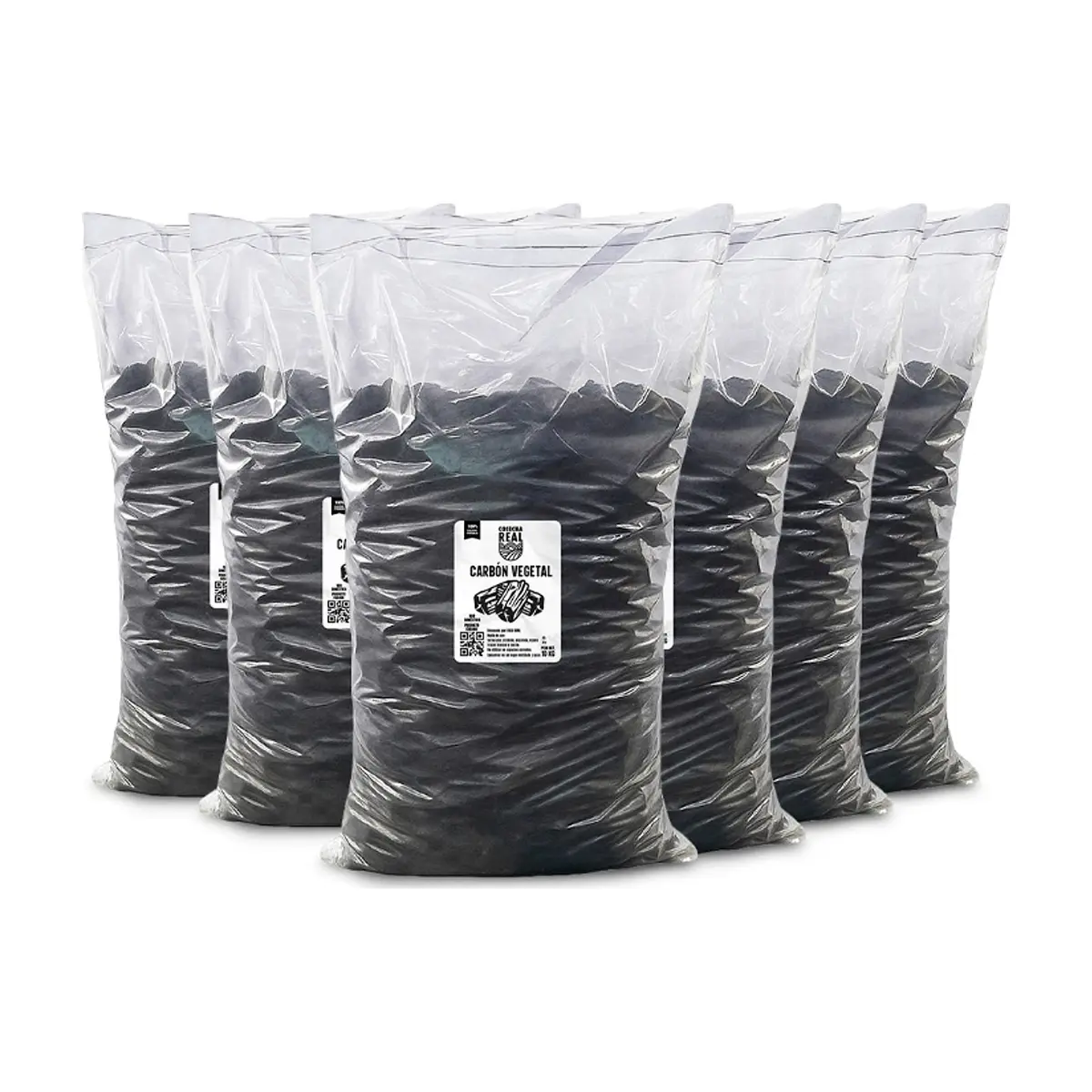Carbón vegetal Cosecha Real (6 x 10 kg / 22 lb) - Imagen 1
