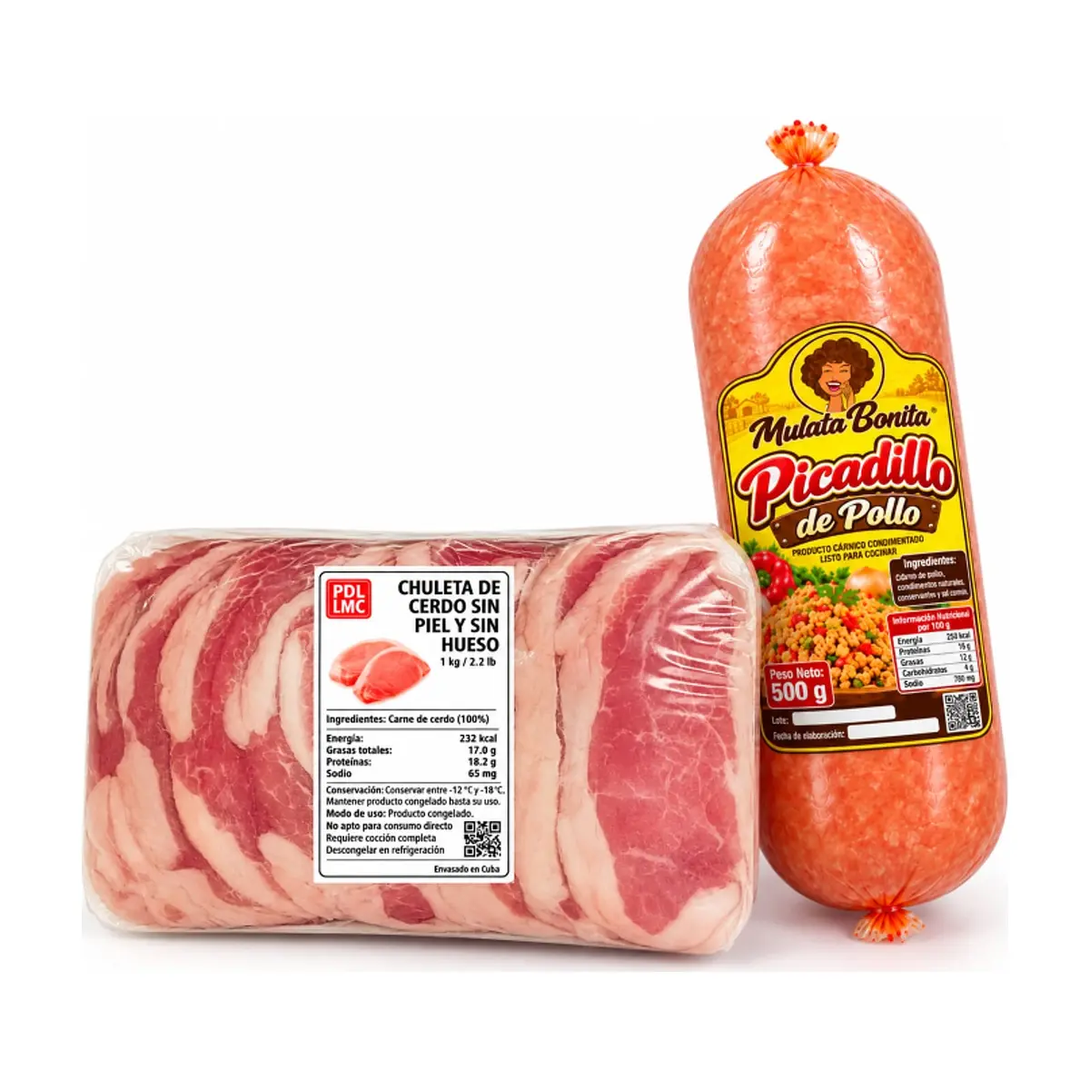 Picadillo condimentado de pollo + Chuletas de cerdo sin piel y sin hueso - Imagen 1