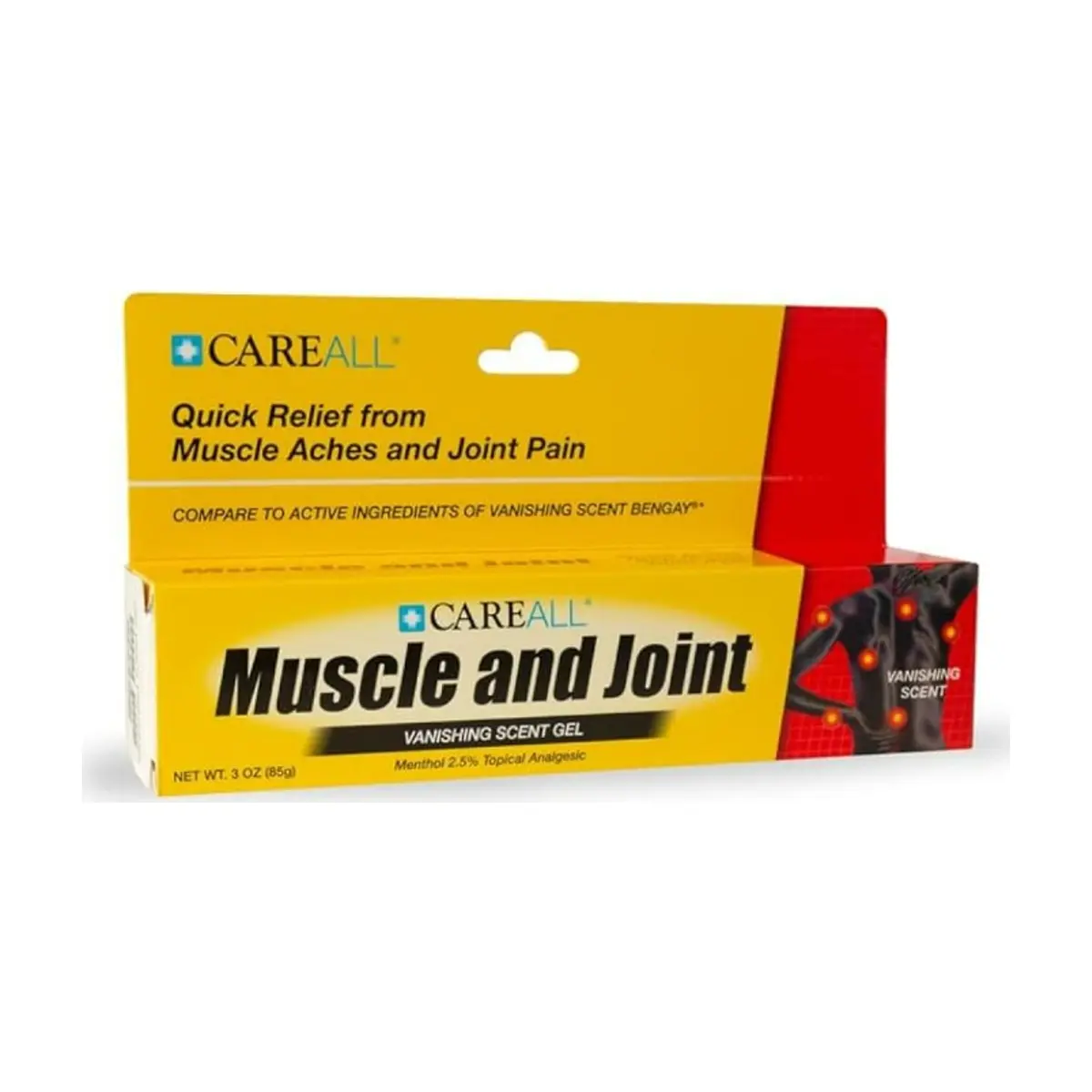 Analgésico para músculos y articulaciones con mentol 2.5% CareAll (85 g / 3 oz) - Thumbnail 3
