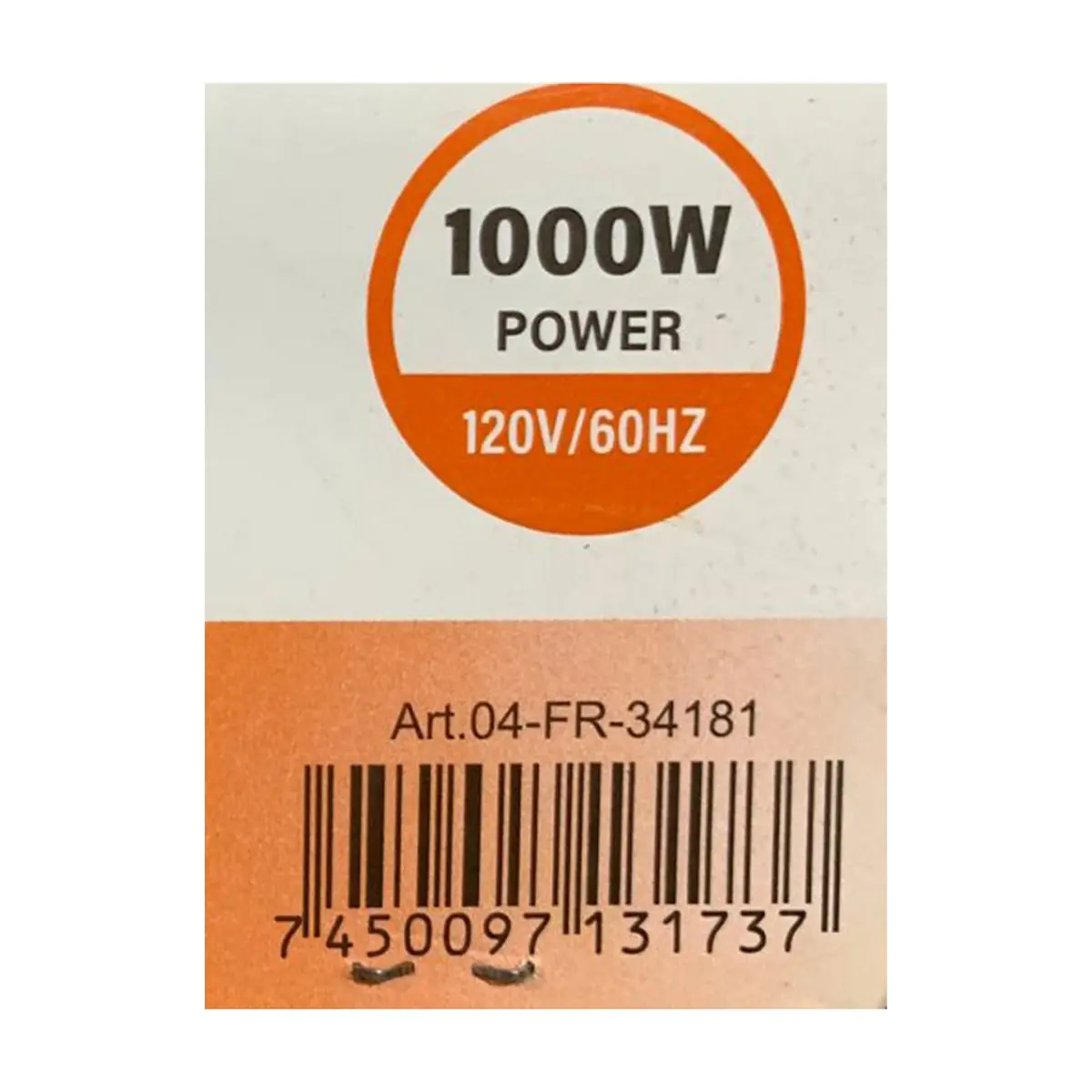 Calentador electrico 120 V / 60 HZ Saco 04-FR-34181 - Thumbnail 3