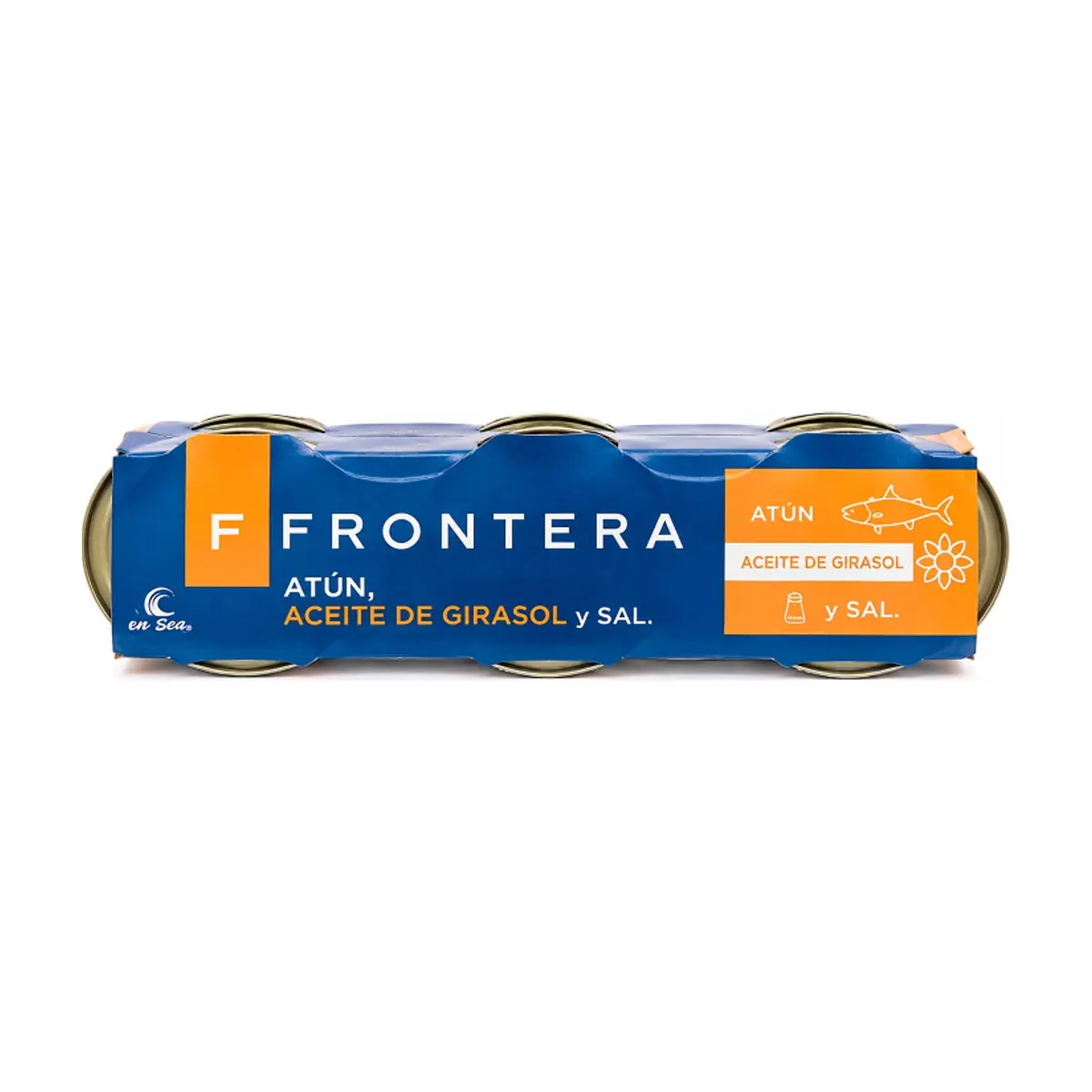 Atún en aceite de girasol y sal Frontera (3 x 80 g / 2.82 oz)