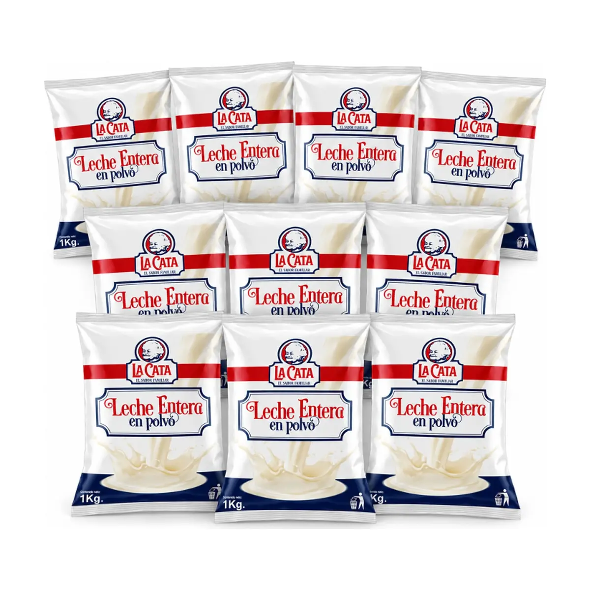Leche en polvo entera La Cata ( 10 x 1 kg / 2.20 lb) - Imagen 1