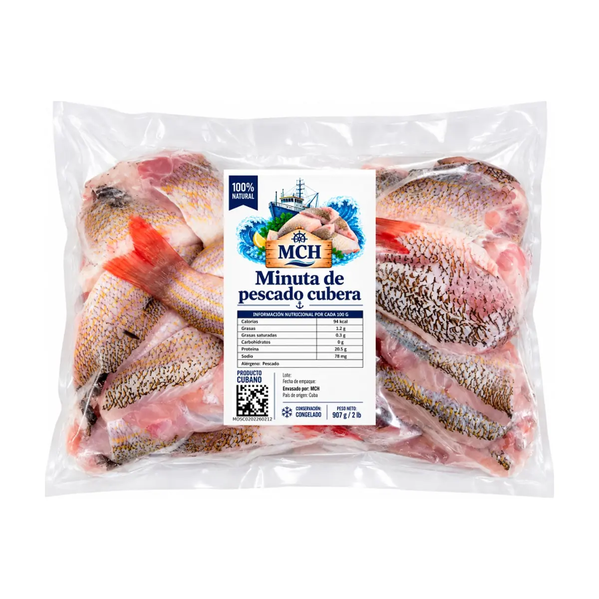 Minuta de pescado cubera MCH (907 g / 2 lb)