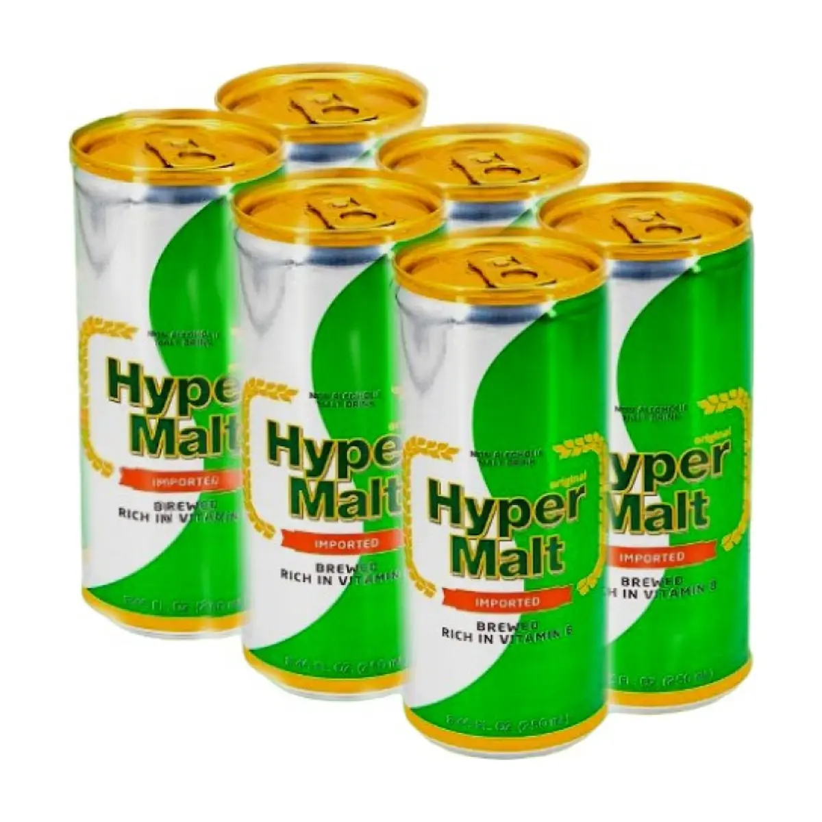 Malta sin alcohol Hyper Malt (6 x 250 ml) - Miniatura 1