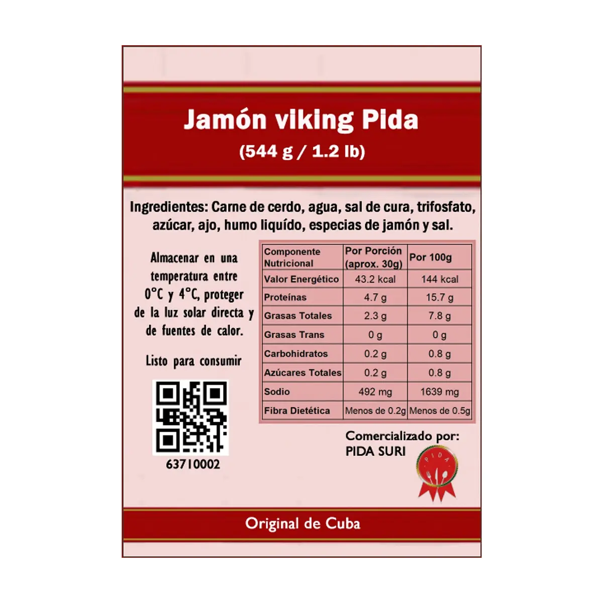 Jamón viking Pida (544 g / 1.2 lb) - Thumbnail 3