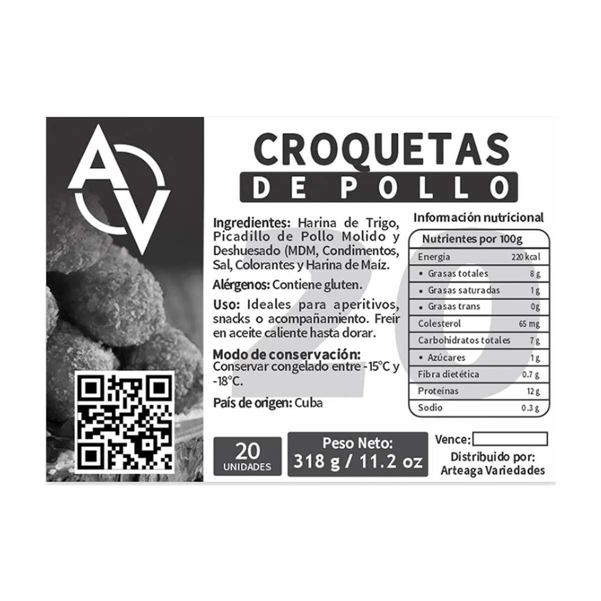 Croquetas de pollo Variedades Arteaga (318 g / 11.2 oz) - Miniatura 3