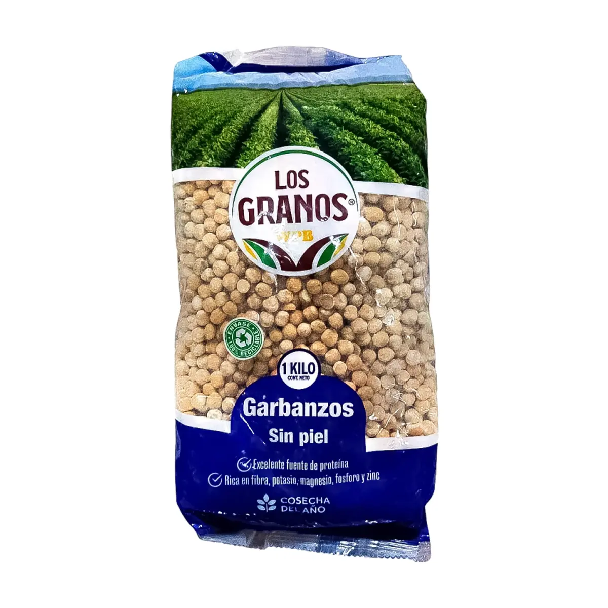 Garbanzos sin piel LOS GRANOS (1 kg / 2.2 lb)