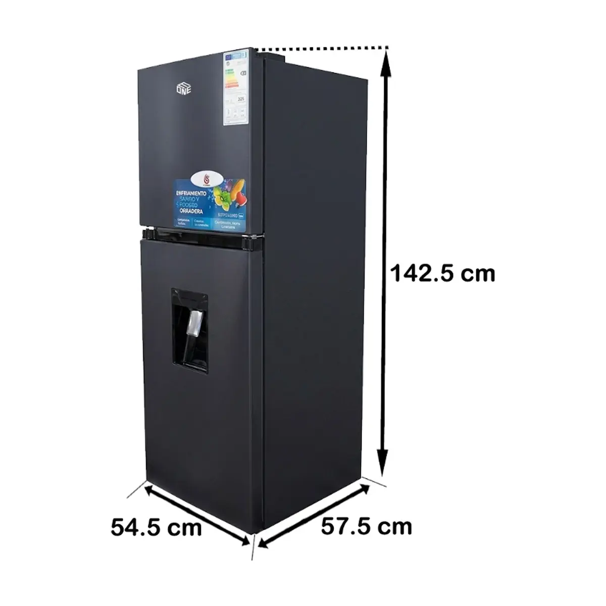 Refrigerador de 6.68 pies cúbicos color negro Eone LK-D195F - Thumbnail 2