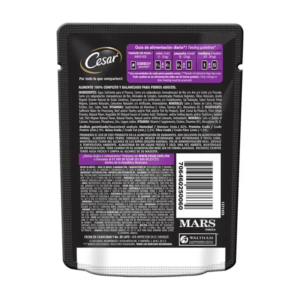 Alimento para perro sabor filete mignon en su jugo Mini Fillets Cesar (75 g / 2.65 oz) - Thumbnail 3
