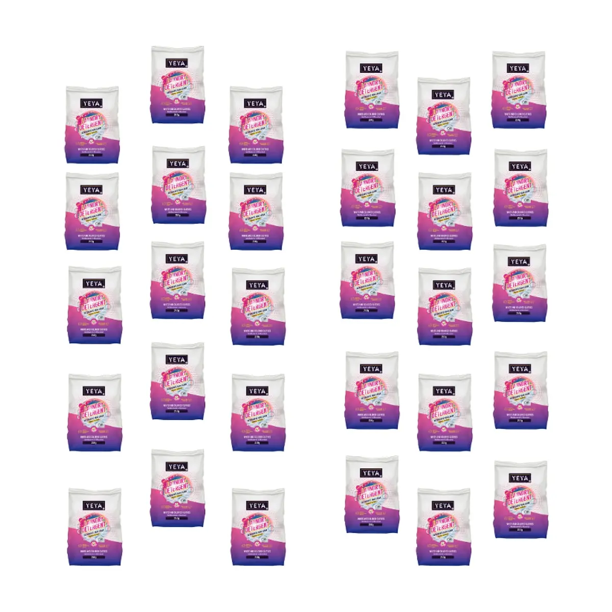 Detergente en polvo con aroma a flores YEYA (30 x 250 g / 8.8 oz)