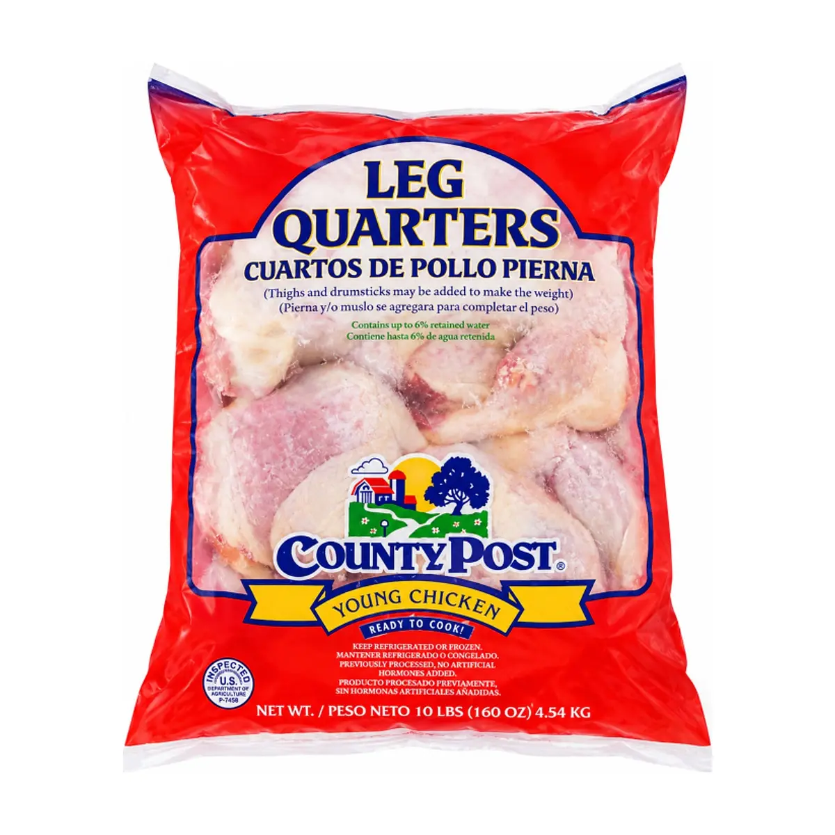 Cuartos traseros de pollo County Post (4.54 kg / 10 lb) - Miniatura 1