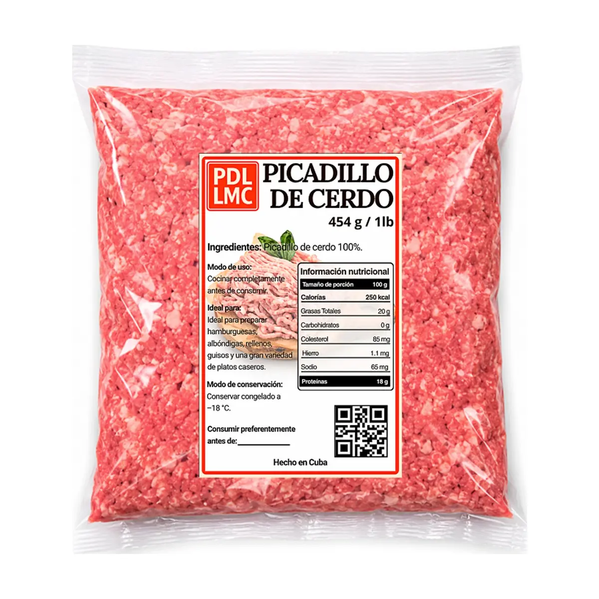 Picadillo de cerdo PDL LMC (454 g / 1 lb)