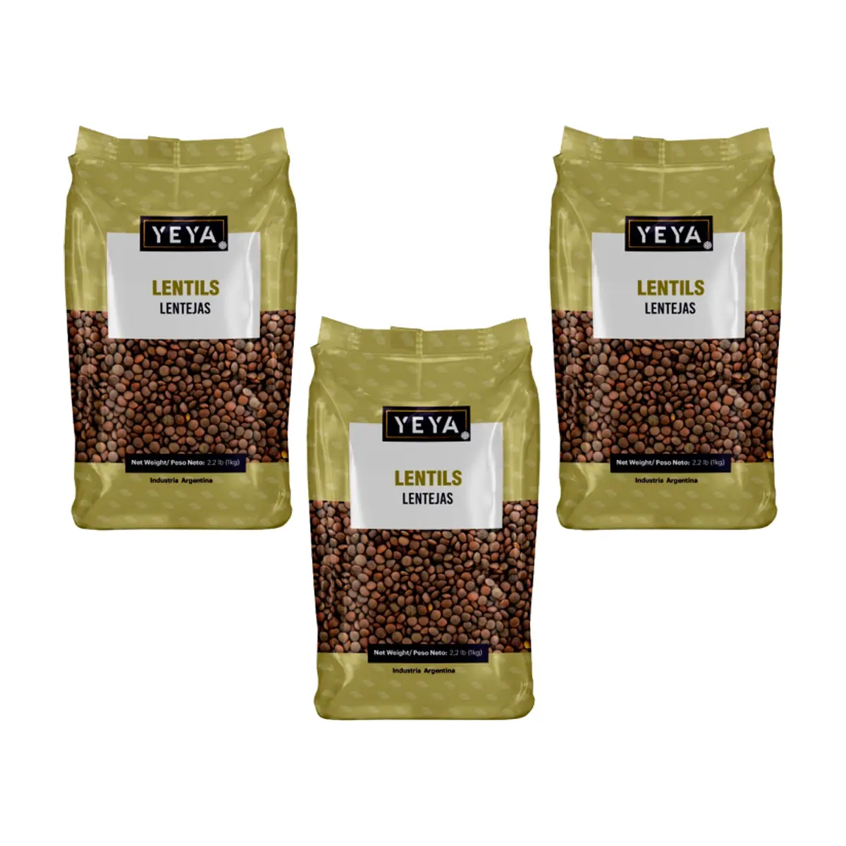Lentejas Yeya (3 x 1 kg / 2.2 lb) - Miniatura 1