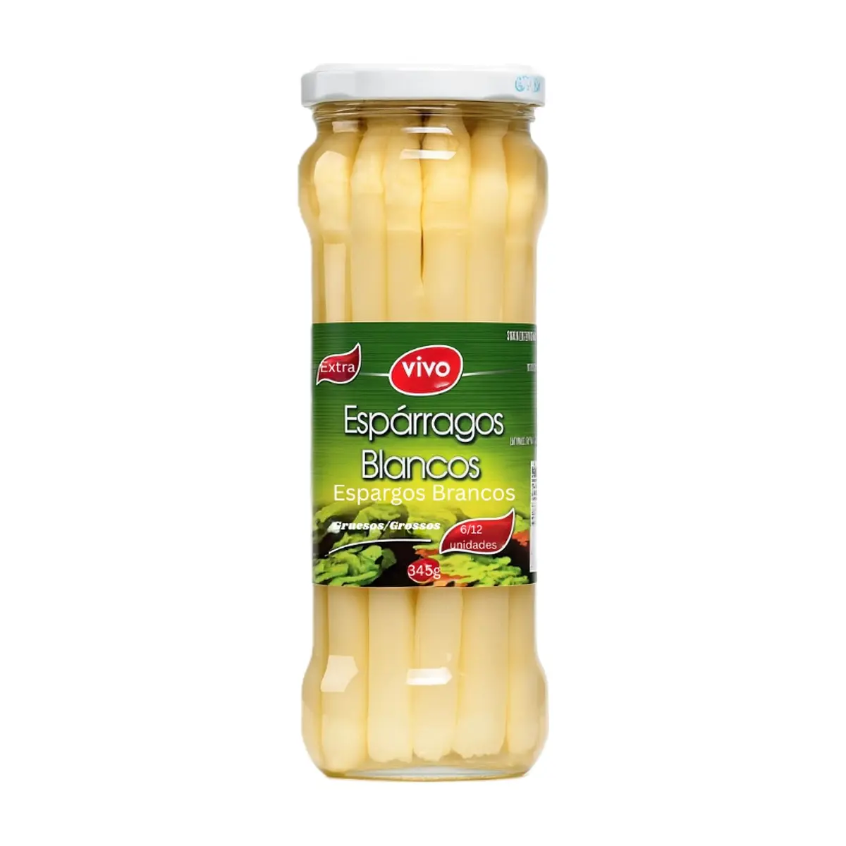 Espárragos blancos gruesos Vivó (345 g / 12.16 oz)