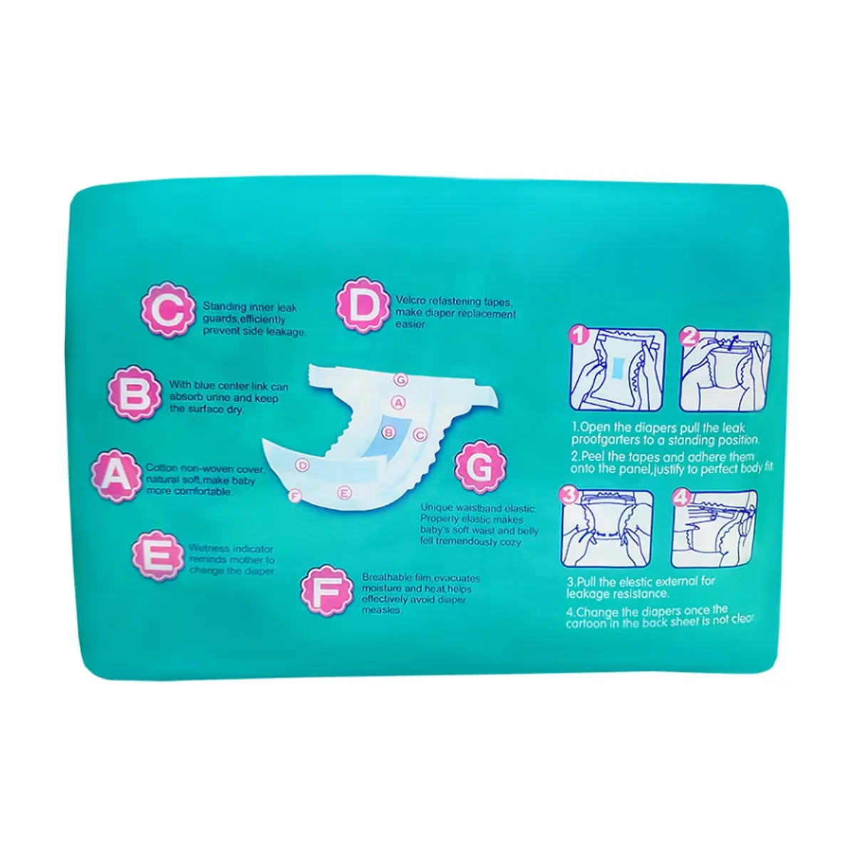 Pañales desechables para bebé más de 13 kg talla XL YourSun (16 U) - Miniatura 2