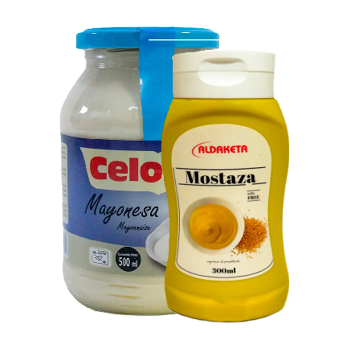 Mostaza Aldaketa (300 g / 10.5 oz) + Mayonesa Celorrio (500 ml) - Imagen 1