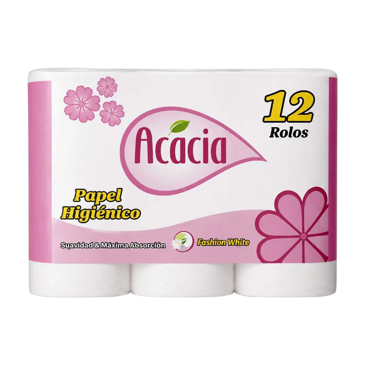 Papel sanitario doméstico doble hoja Acácia (12 U) - Thumbnail 3