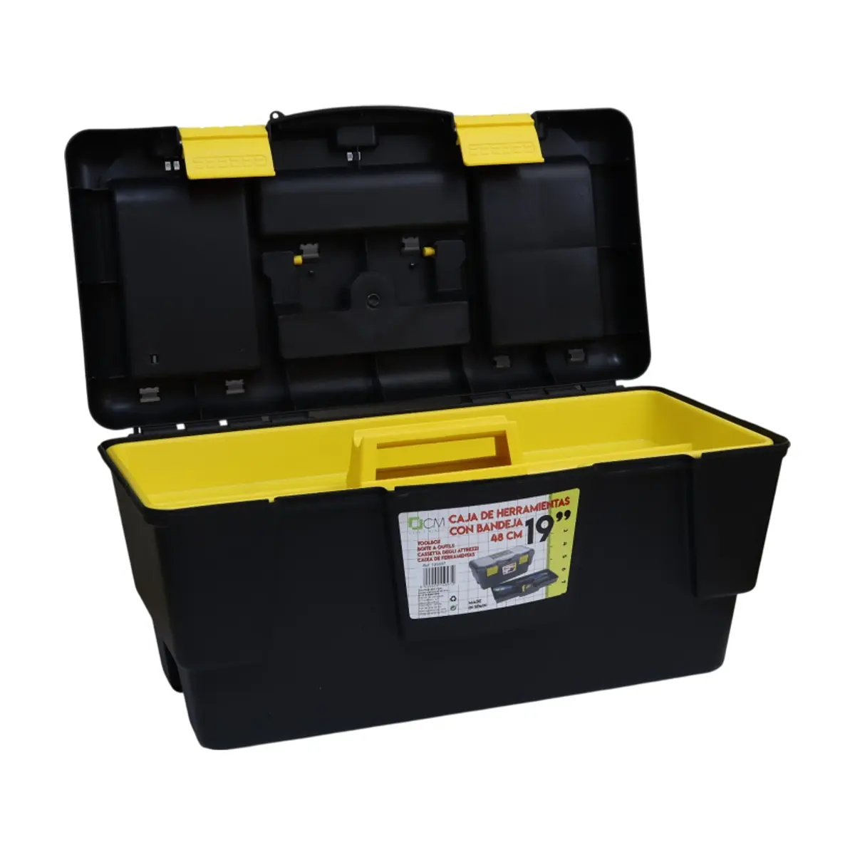 Caja de herramientas de plástico con bandeja de 19" Casa y Menaje - Thumbnail 2