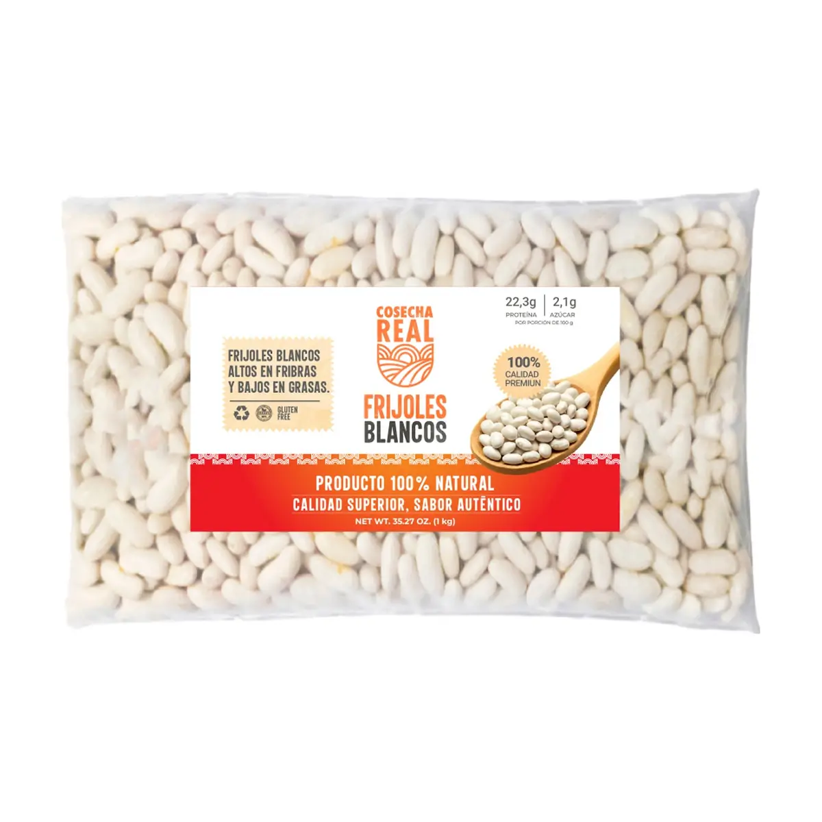 Frijoles blancos Cosecha Real (1 kg / 2.2 lb)