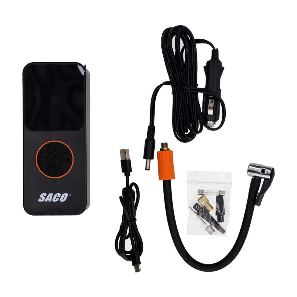 Inflador compresor de aire digital de 12 V Saco FR-34167 - Thumbnail 3