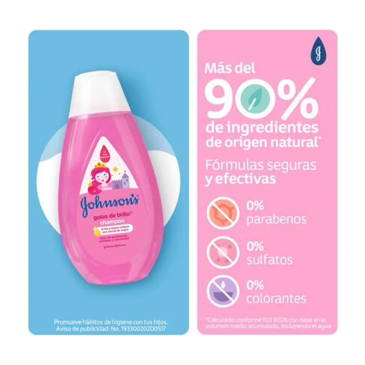 Champú para bebés gotas de brillo Johnson's (200 ml) - Thumbnail 4