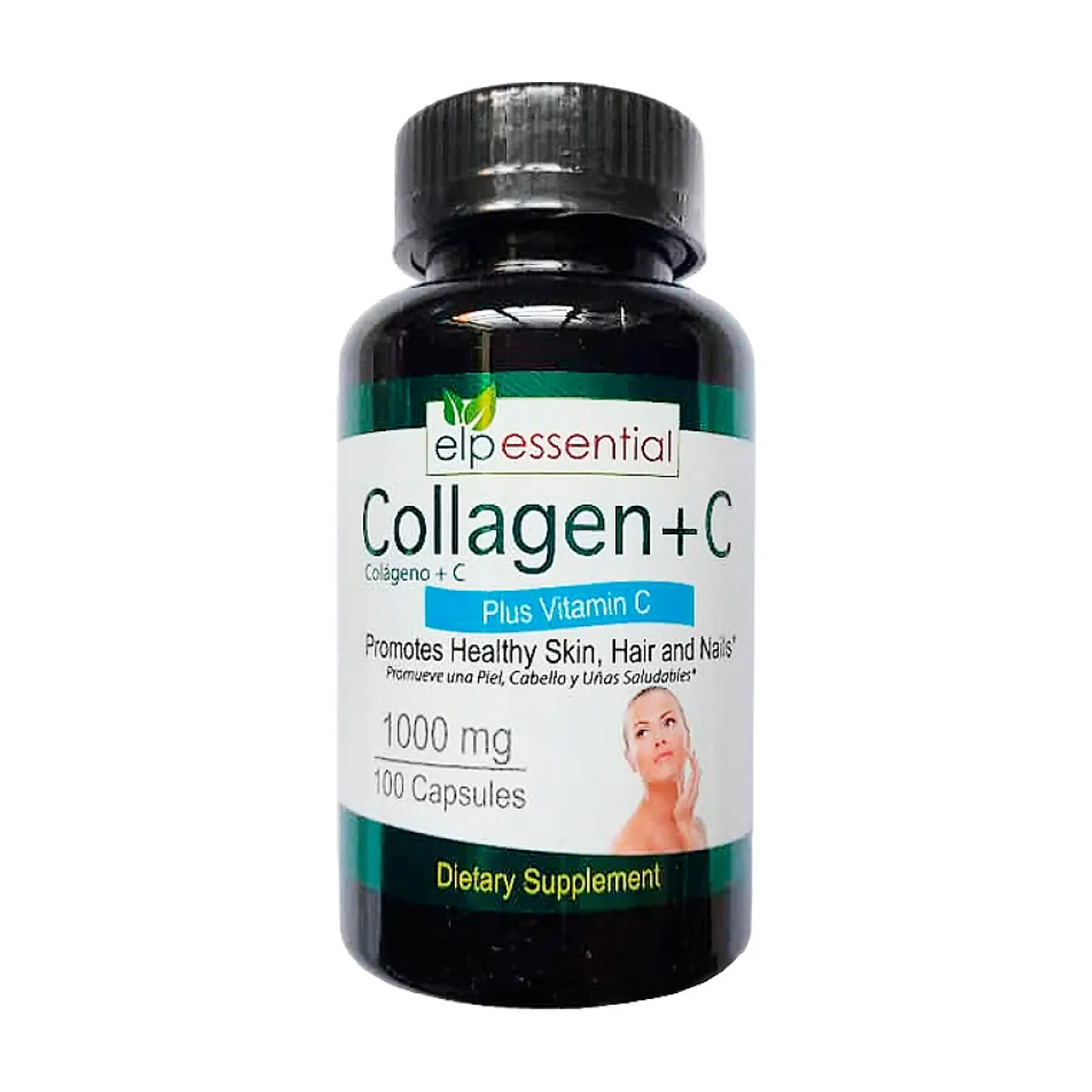 Colágeno + Vitamina C 1000 mg Elp Essential (100 cápsulas) - Thumbnail 5