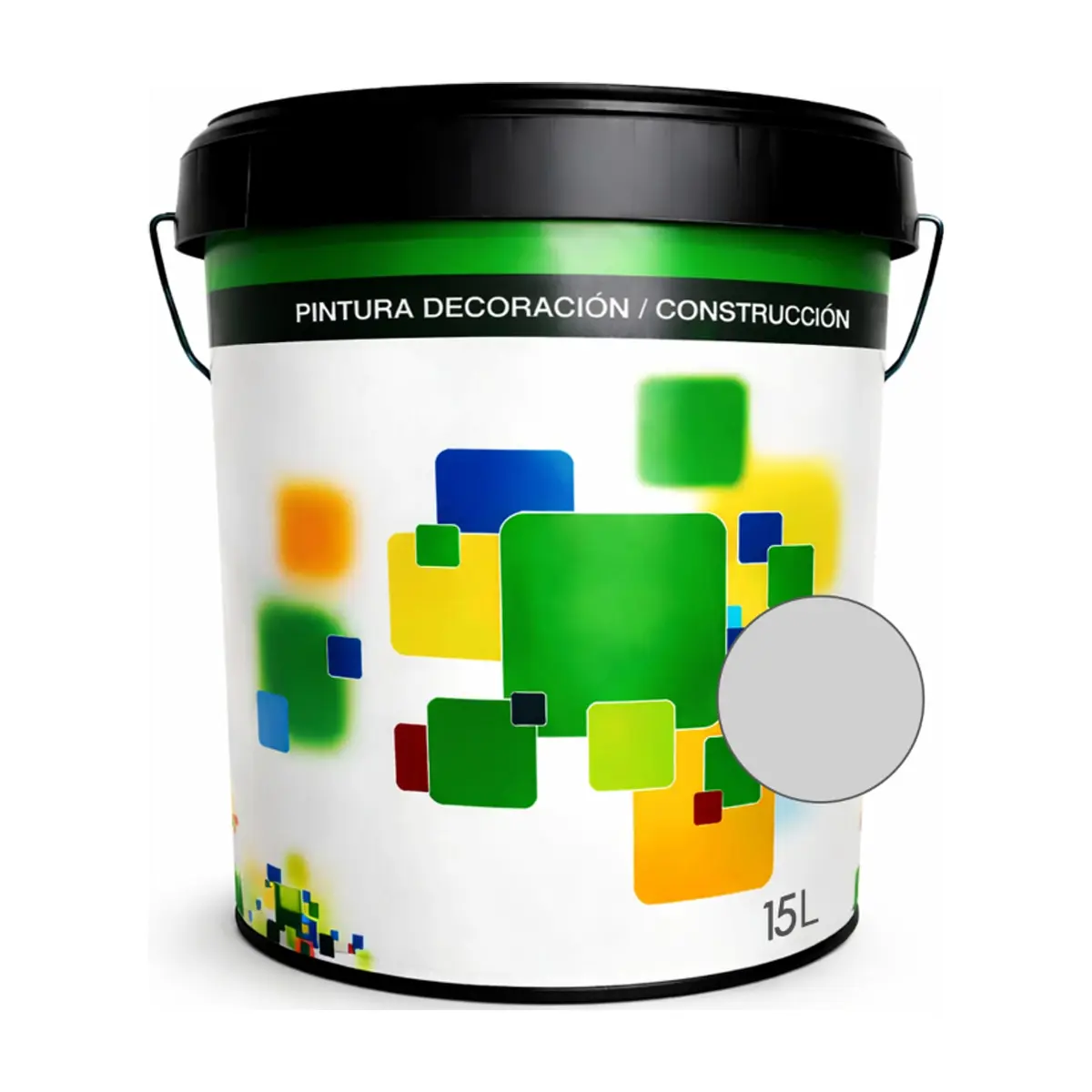 Pintura acrílica interior de color gris claro Flash Euro Campi (15 L)