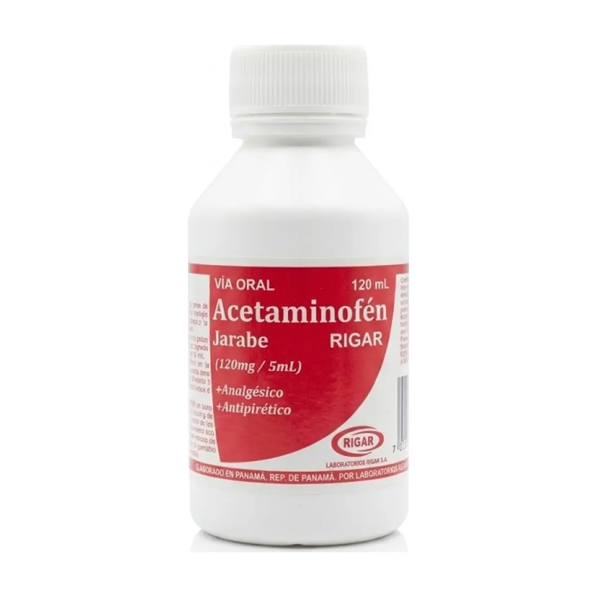 Acetaminofén (120 mg/ 5ml) Frasco x 120ml RIGAR