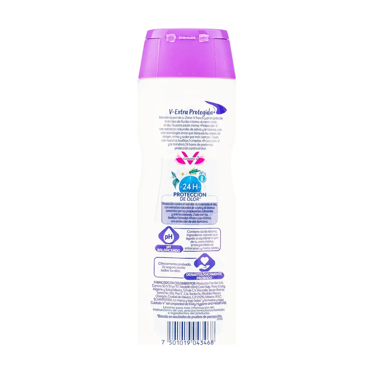 Jabón íntimo con extracto de salvia y té blanco protección-V Saba Diarios (200 ml) - Miniatura 4