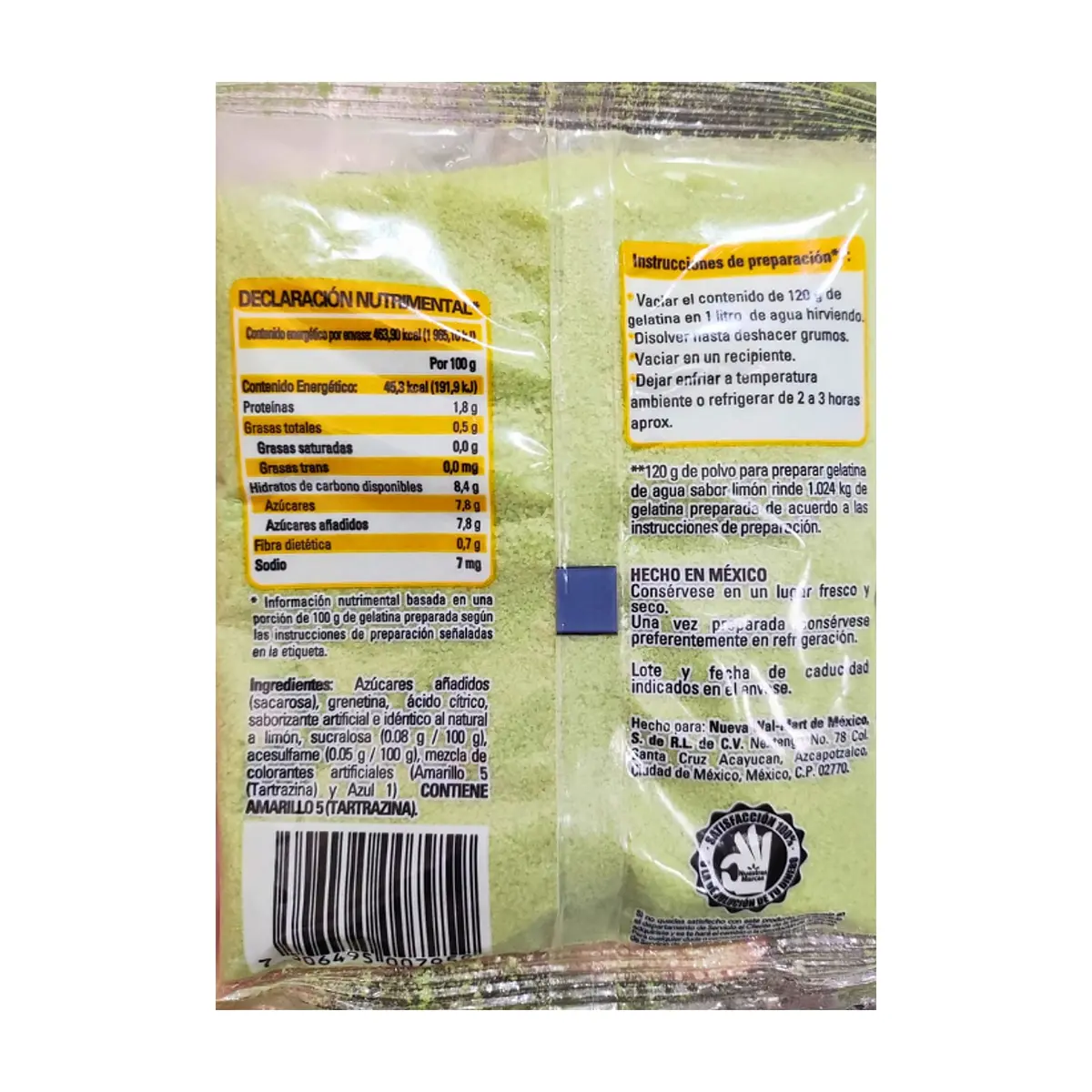 Gelatina de limón Aurrera (120 g / 4.2 oz) - Thumbnail 6