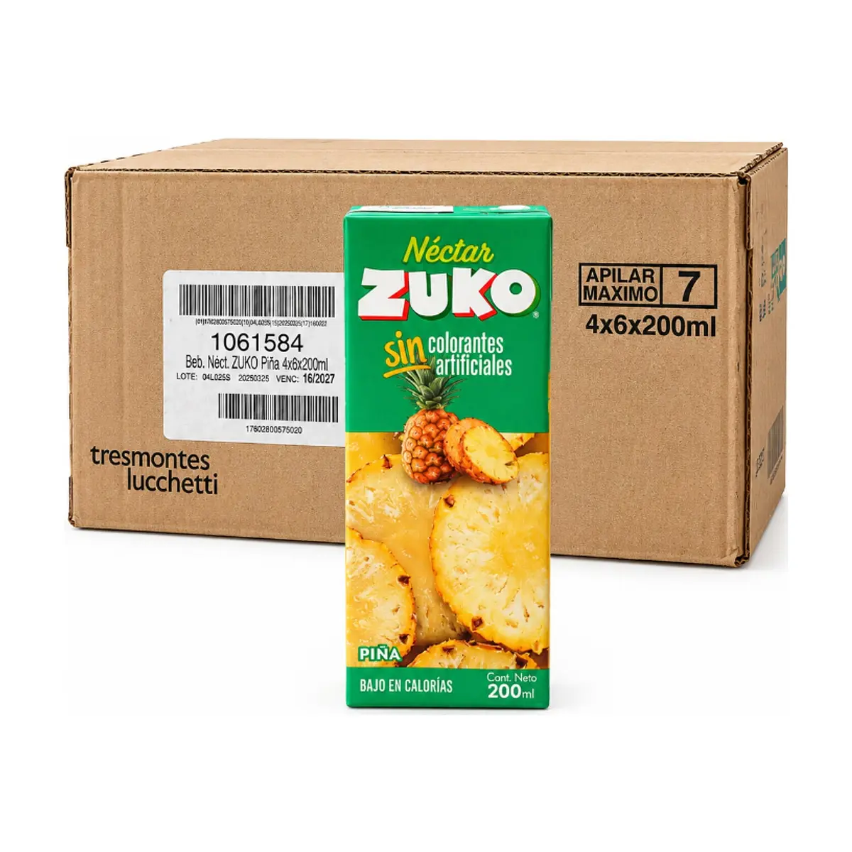 Néctar de piña Zuko (24 x 200 ml)