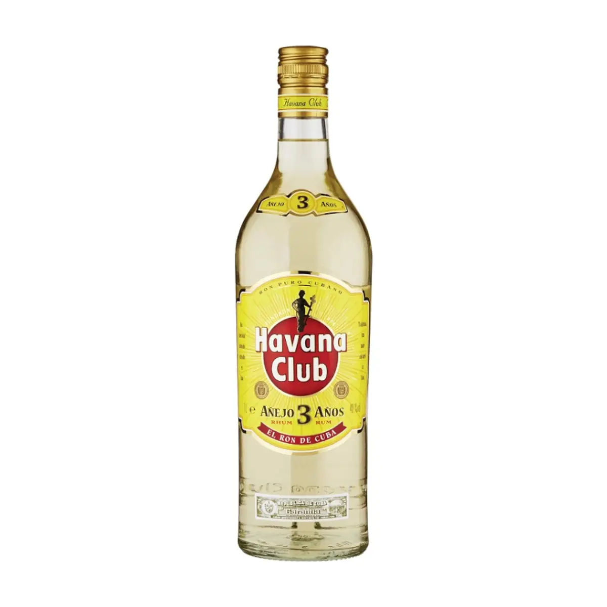 Botella de ron blanco añejo 3 años 40 % vol Havana Club (1 L) - Thumbnail 4