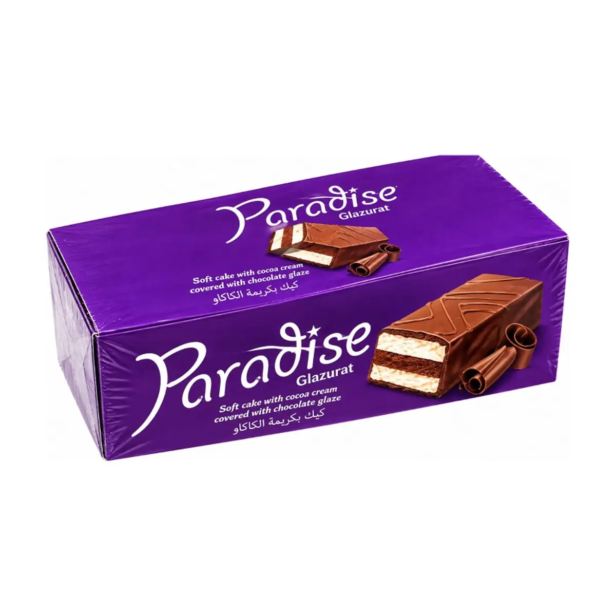 Pastel relleno de crema de chocolate con cobertura de chocolate Paradise Simsek (24 x 25 g / 1.32 lb) - Imagen 1
