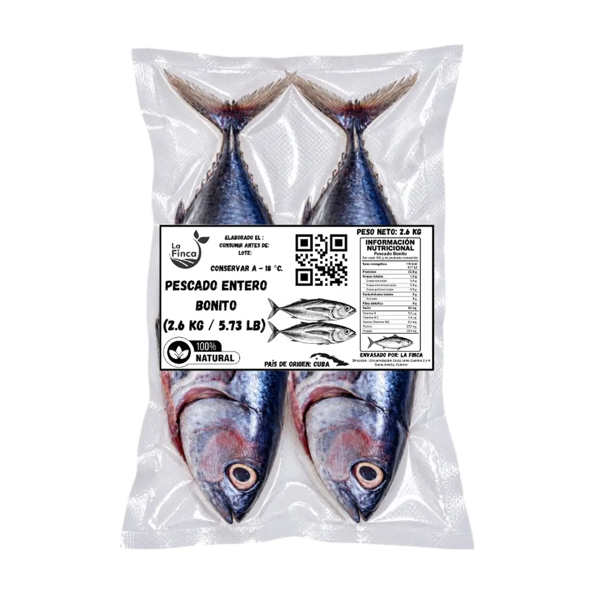 Pescado entero Bonito La Finca (2.6 kg / 5.73 lb) - Thumbnail 2