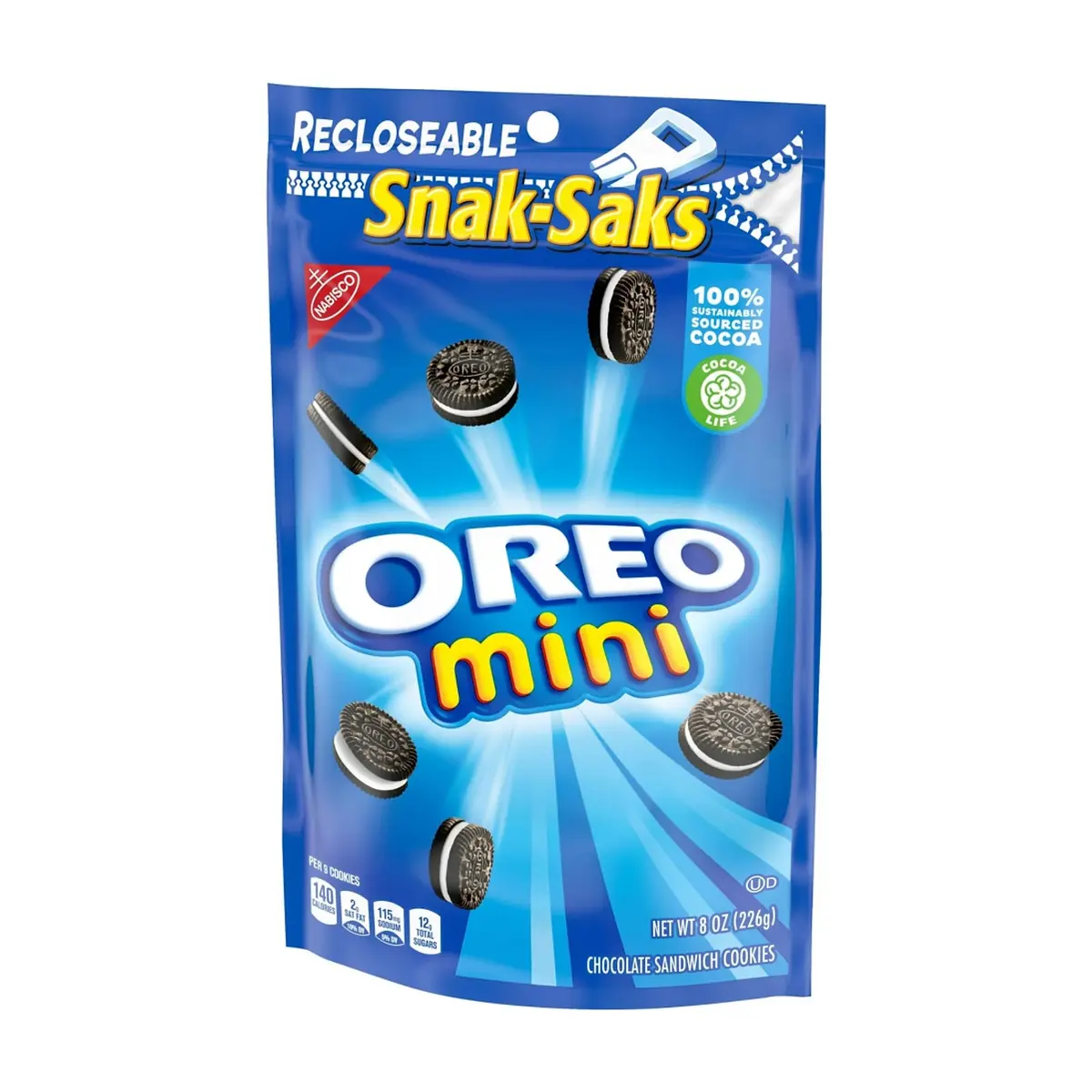 Mini galletas sándwich de chocolate Snak-Saks Oreo (226 g / 8 oz)