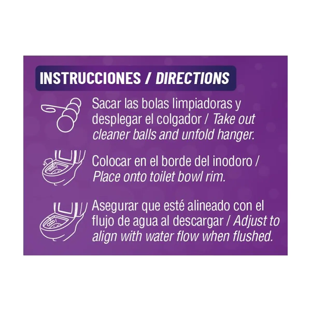Limpiador colgante para inodoro aroma lavanda YEYA (50 g / 1.8 oz) - Thumbnail 2